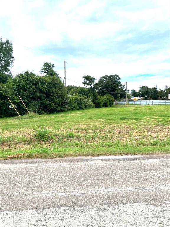 a view of a field with a big yard