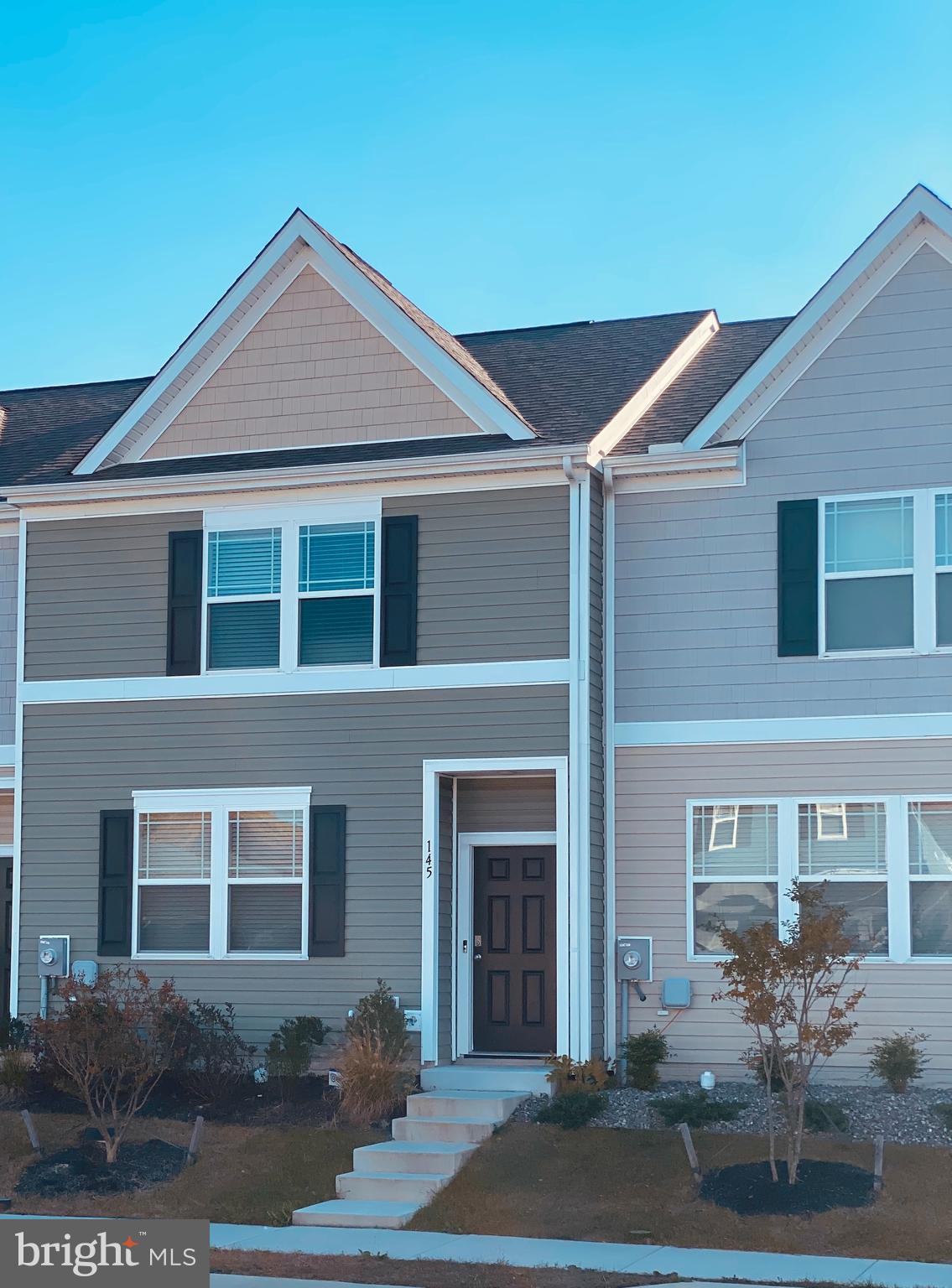 a front view of a house