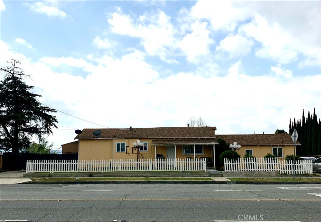 a front view of a house