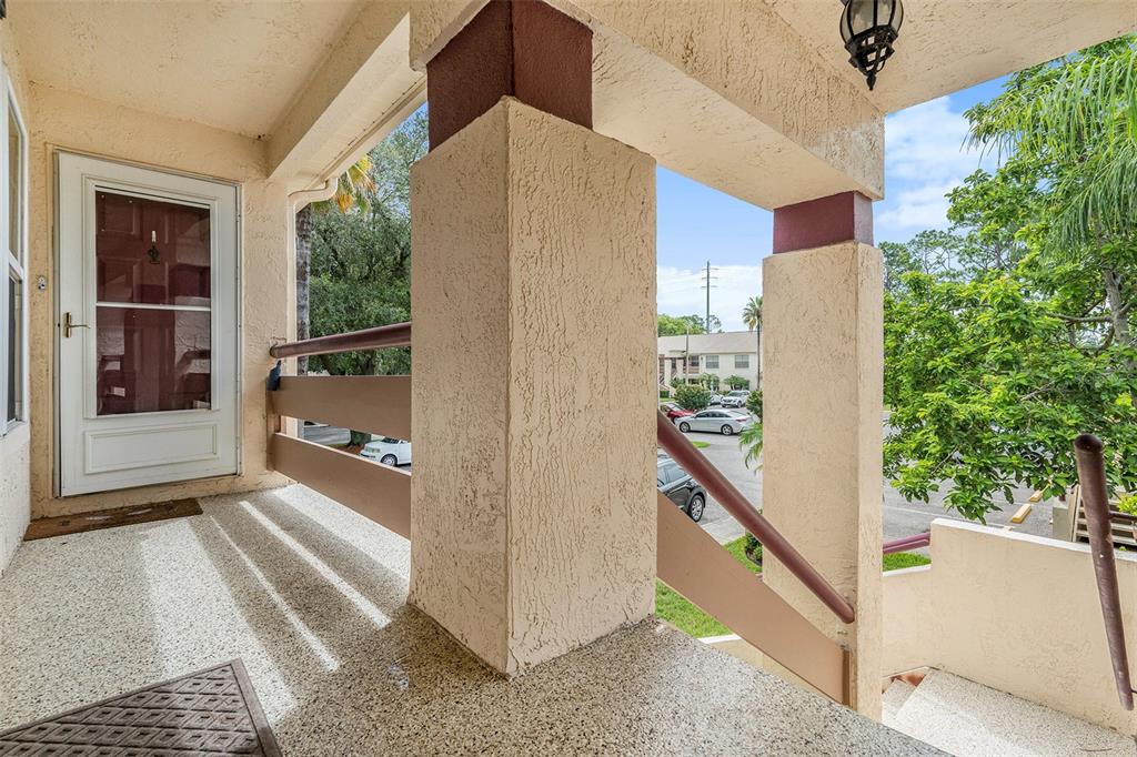 a house view with a outdoor space