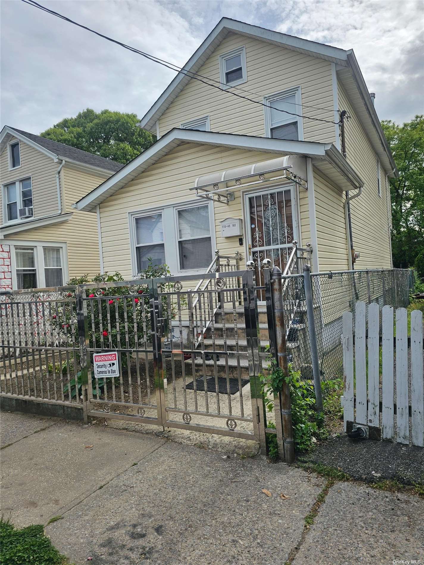 front view of a house with a porch