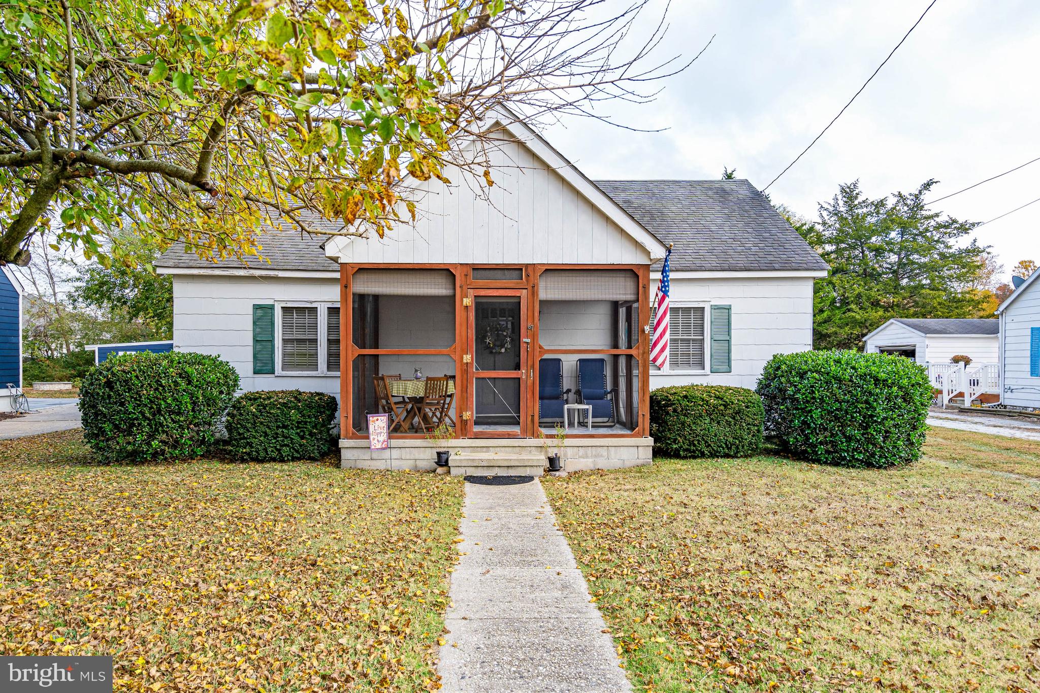 a view of a house with a patio