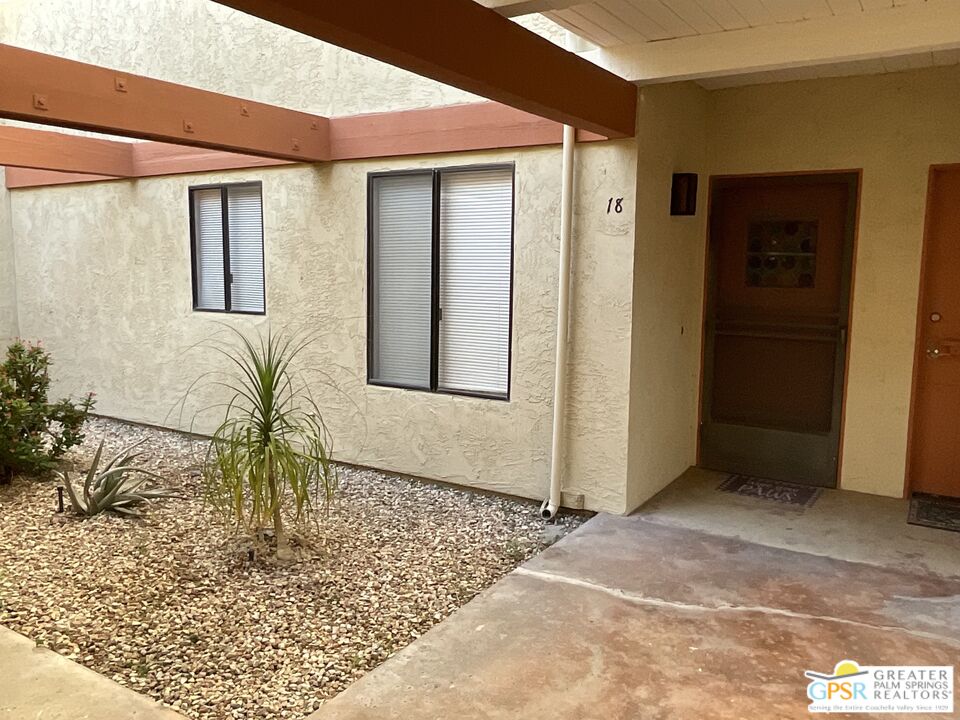 a view of front door