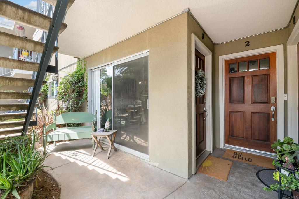 a house view with a outdoor space