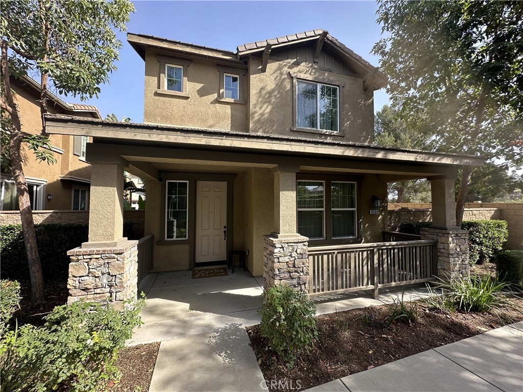 a house view with a outdoor space