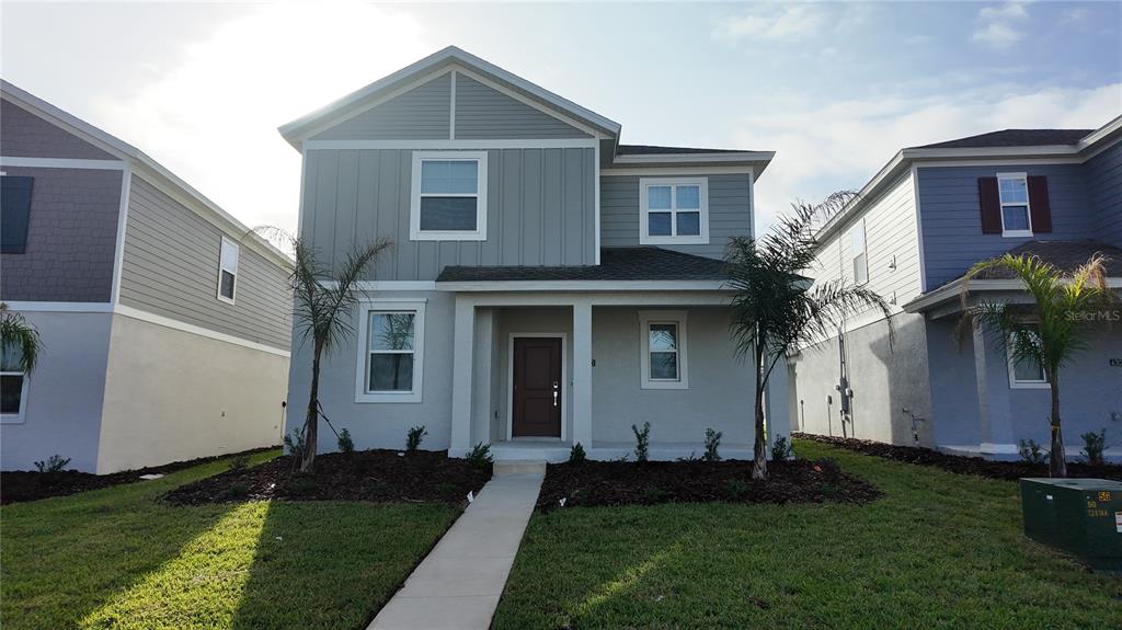 a front view of house with yard