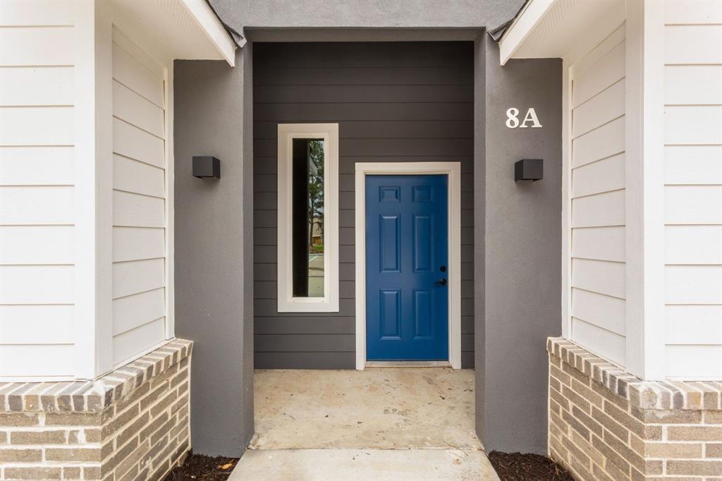 a view of front door of house