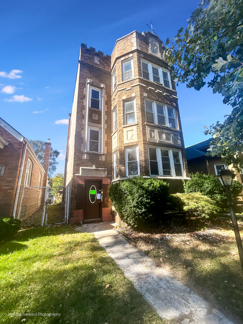 a front view of a house