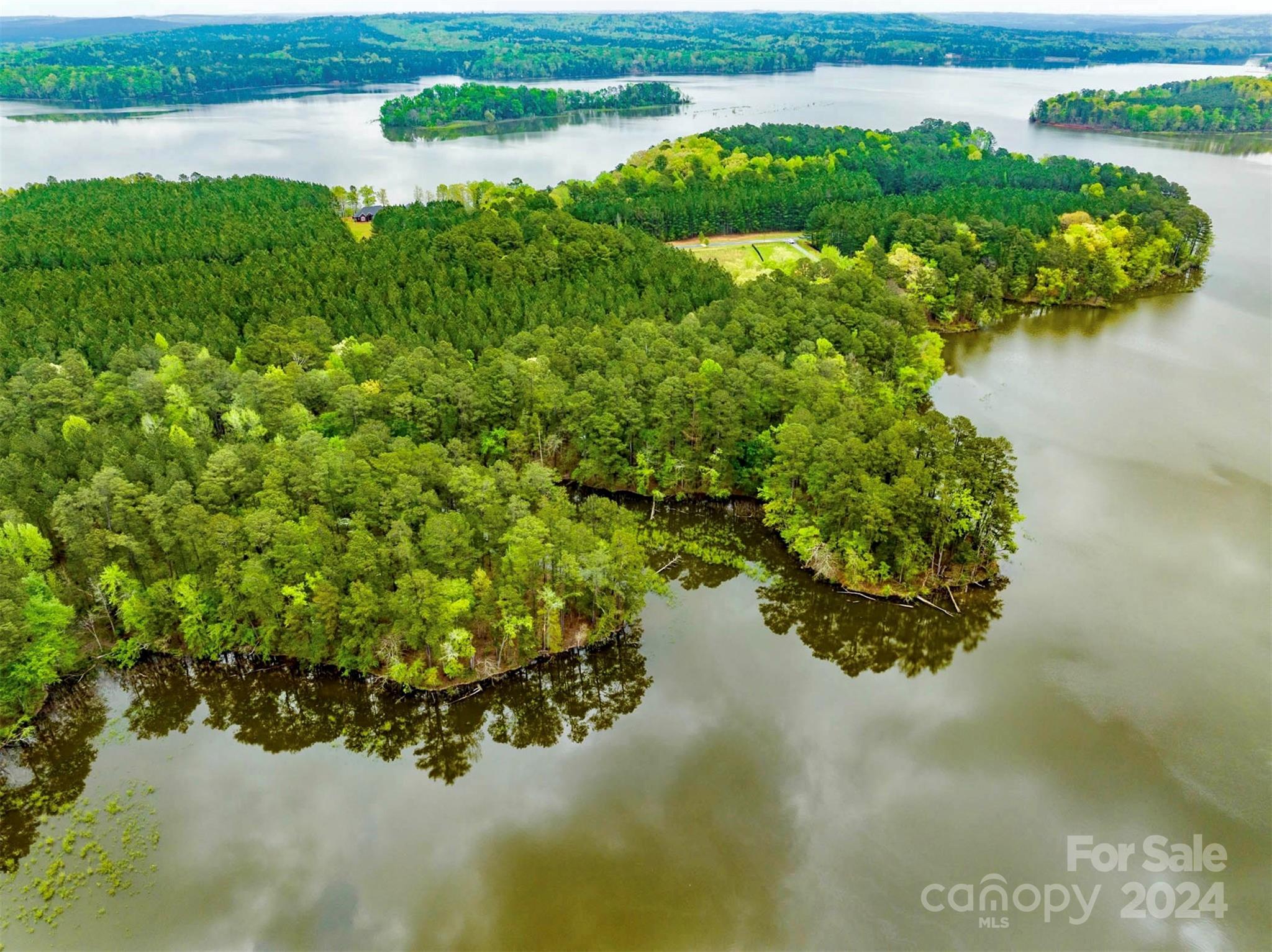 a view of a lake with a lake