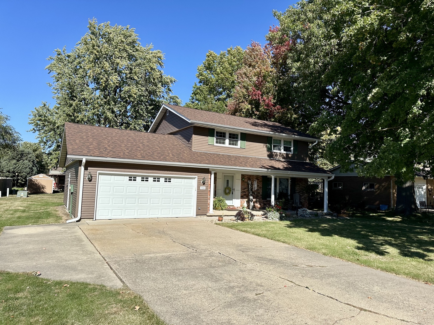 front view of a house with a porch