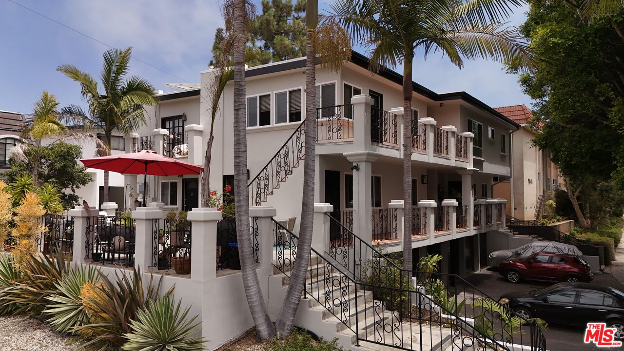 a front view of a house with balcony