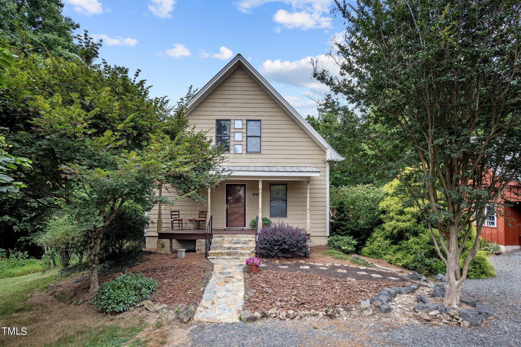 a view of a house with a patio