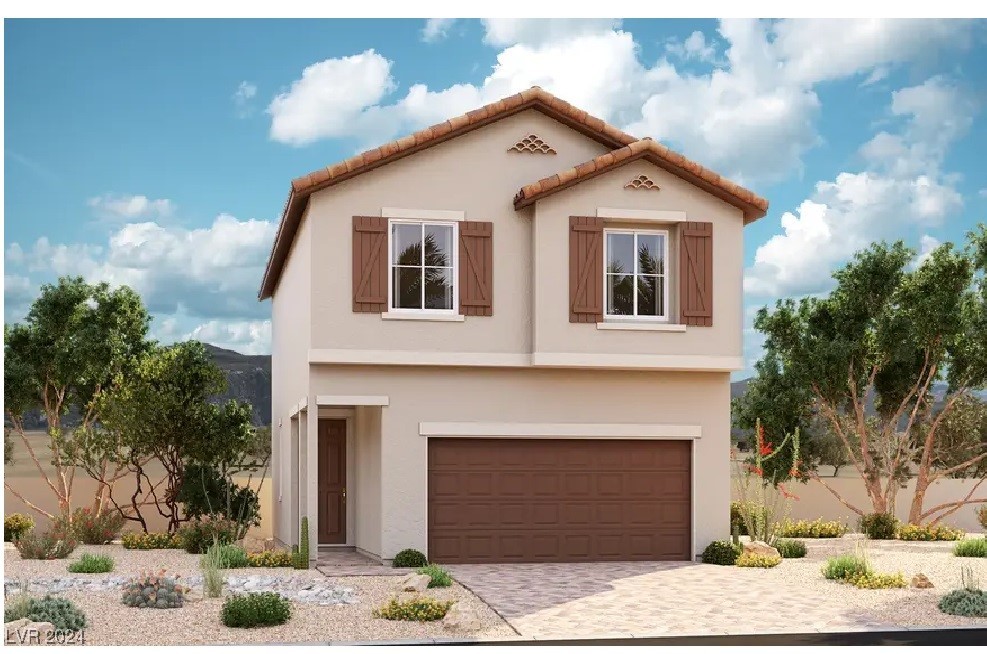 The Lantana II Plan - Elevation A ~ Rendering ~