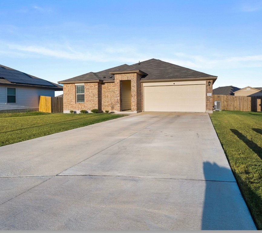 Long and level driveway!