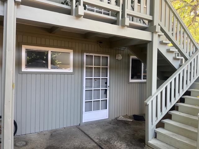 a view of front door