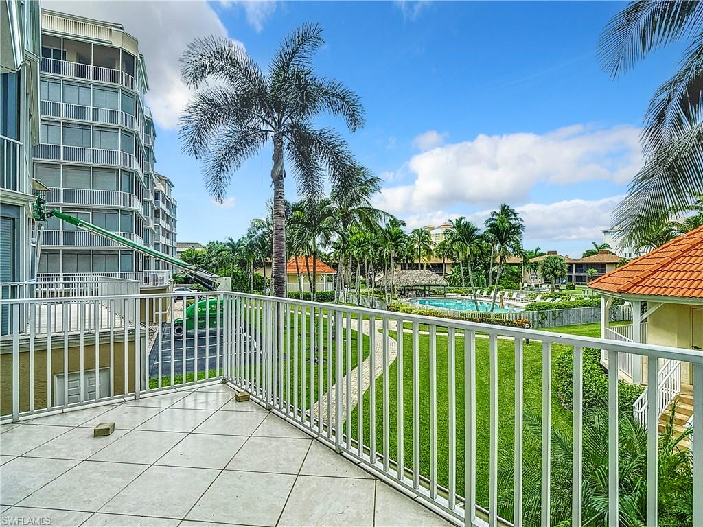 a view of a balcony