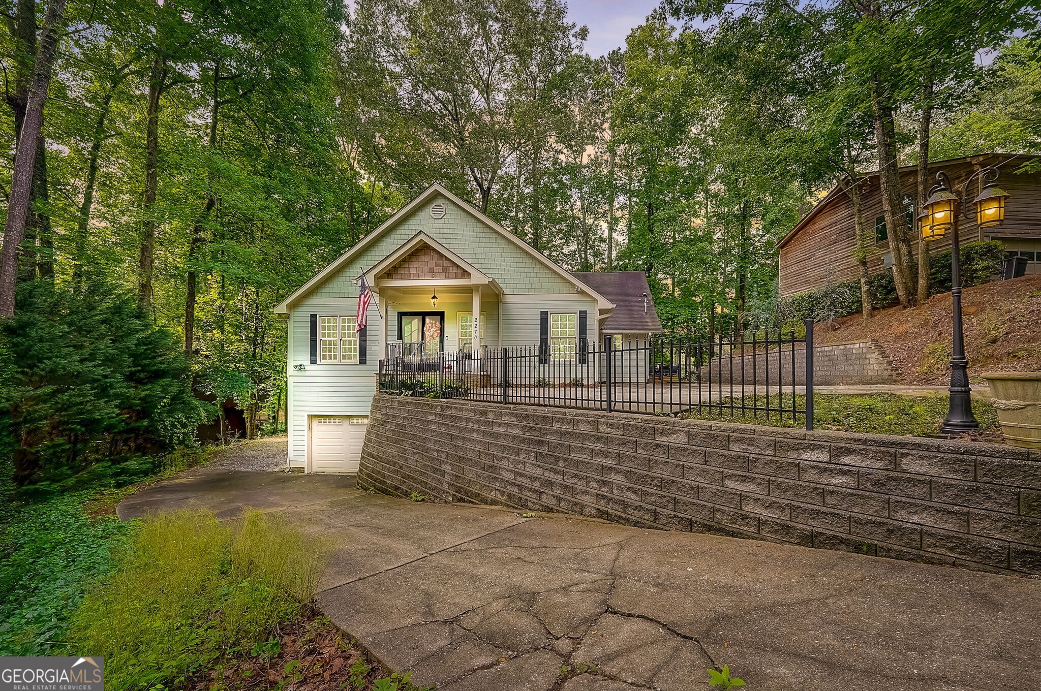 a view of house and outdoor space