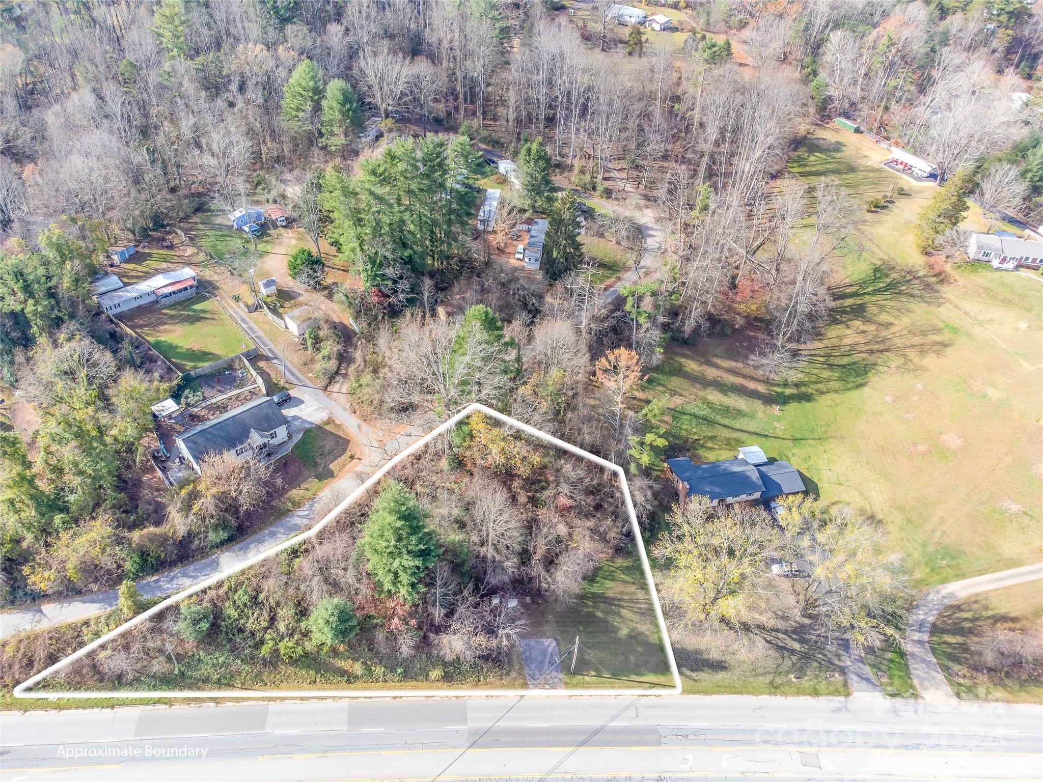 a bird view of a house