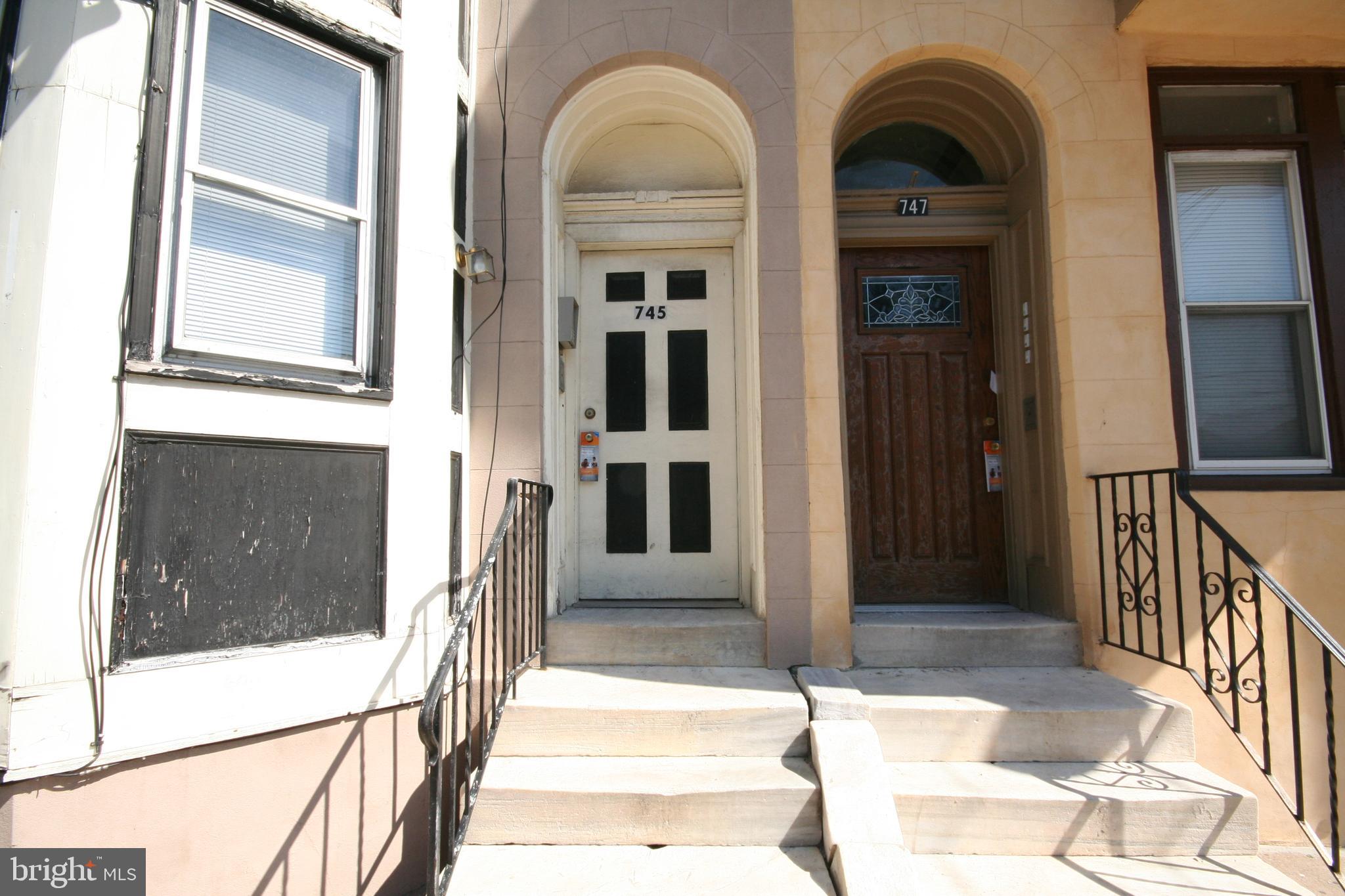 a view of an entryway door