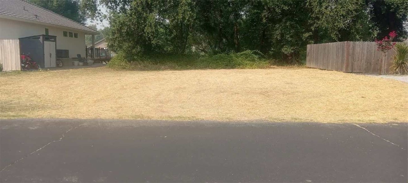 a backyard of a house