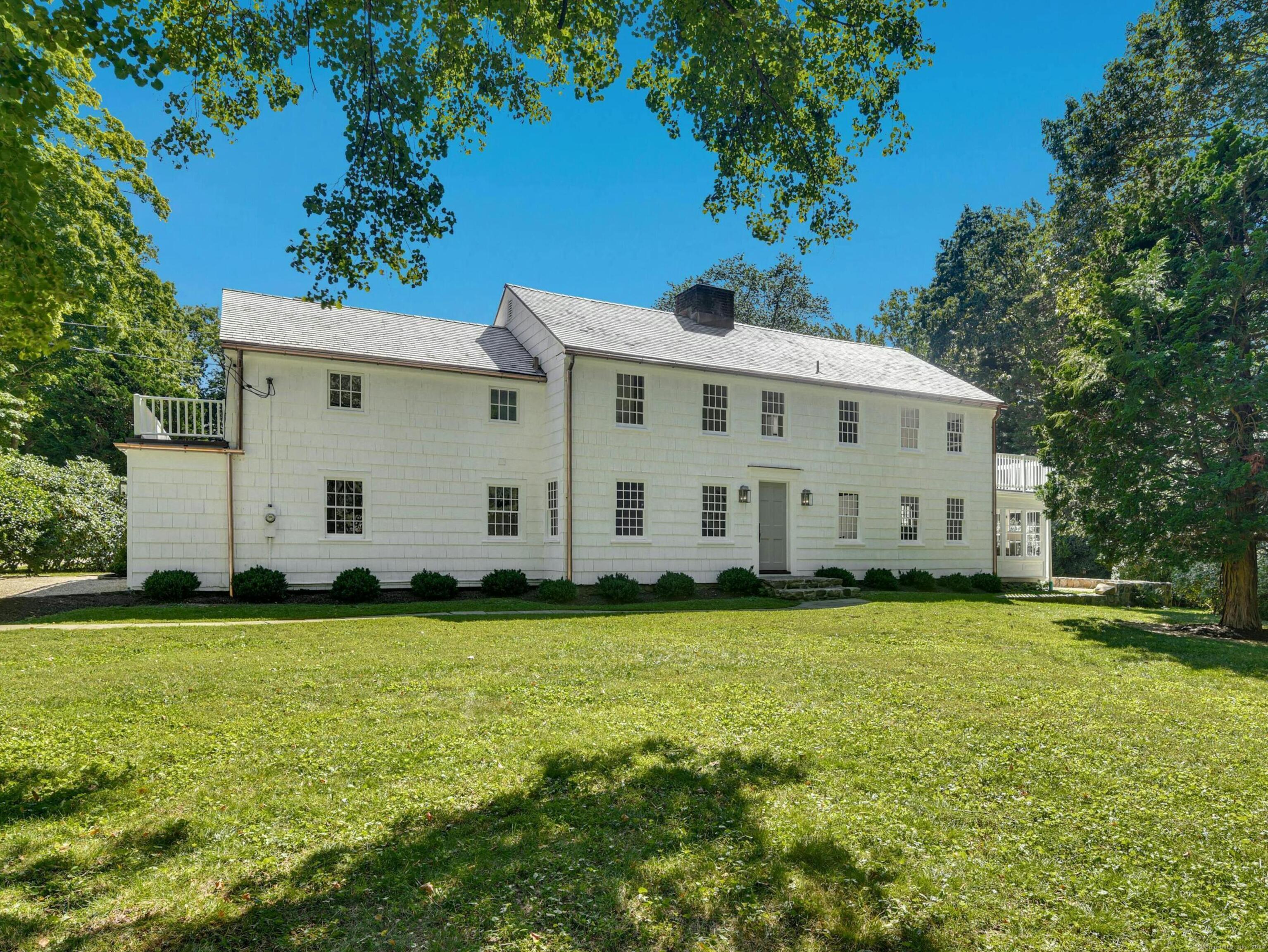 a view of a house with a garden