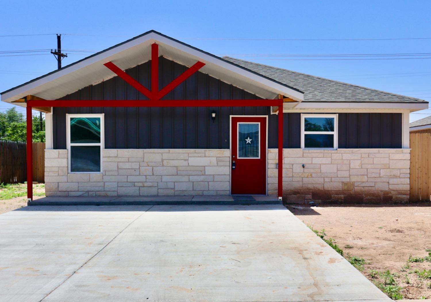 a front view of a house