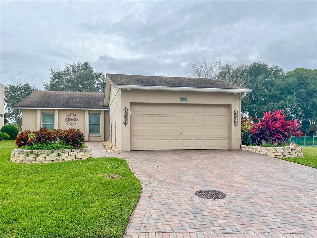 a front view of house with yard