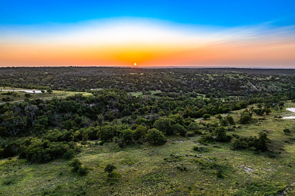 a view of a city with sunset view