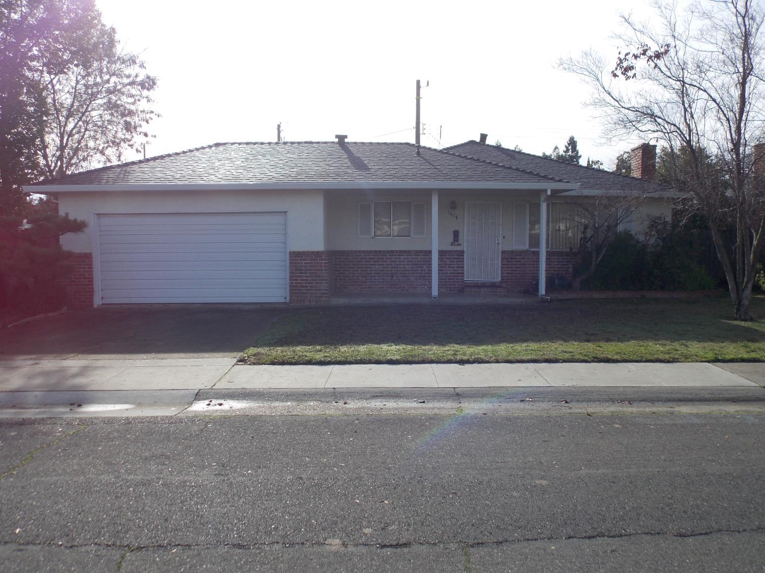 a front view of a house