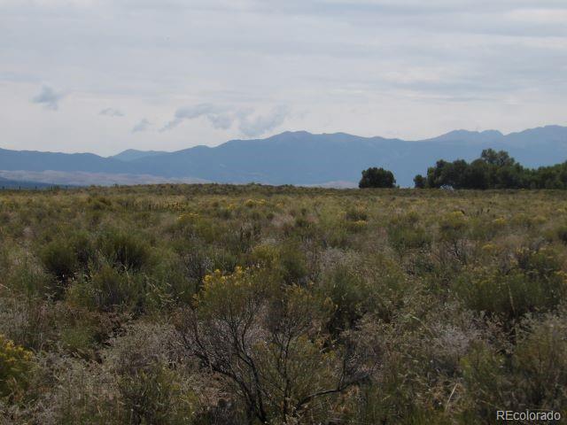 a view of an outdoor space and mountain view