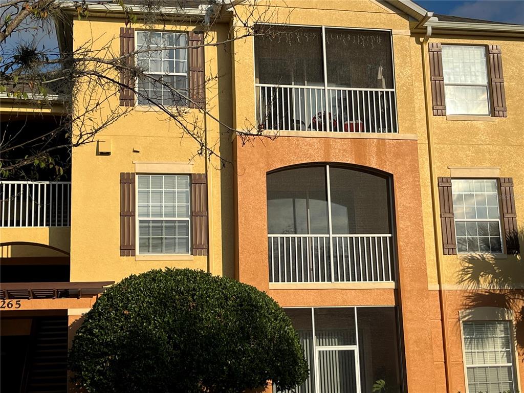 a view of a house with a porch