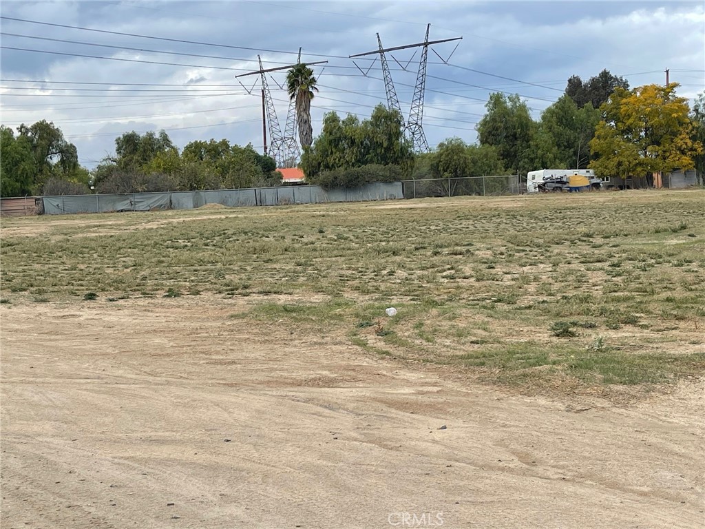 a view of a road with a yard