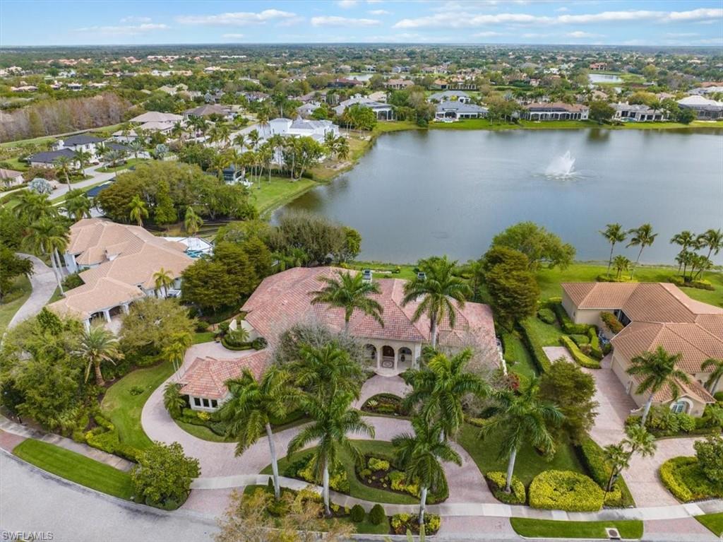 an aerial view of lake residential house with outdoor space