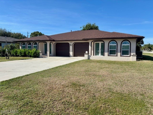 a front view of a house with yard