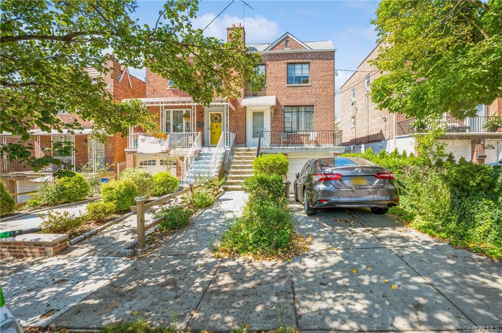 a house view with a garden space