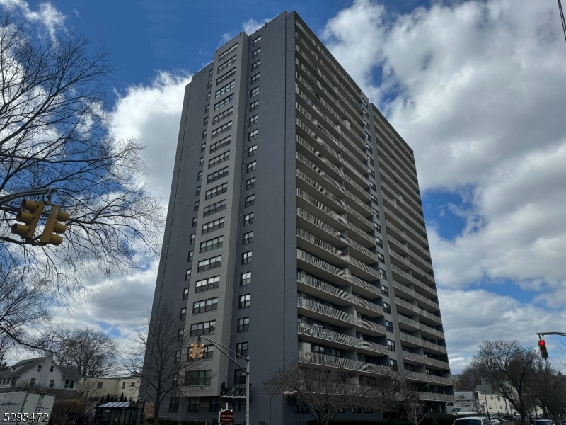 a view of a tall building