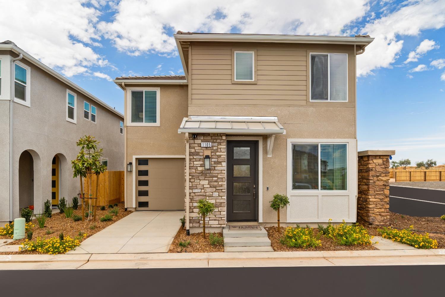 a house view with a outdoor space