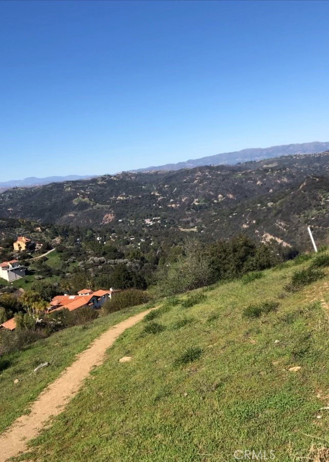 a view of city and mountain