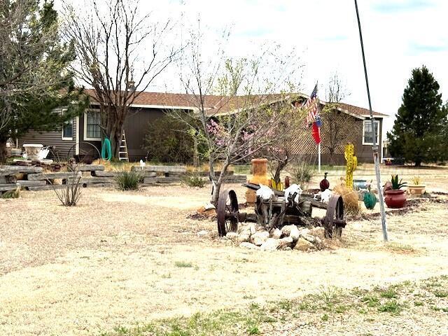 a view of outdoor space with seating area