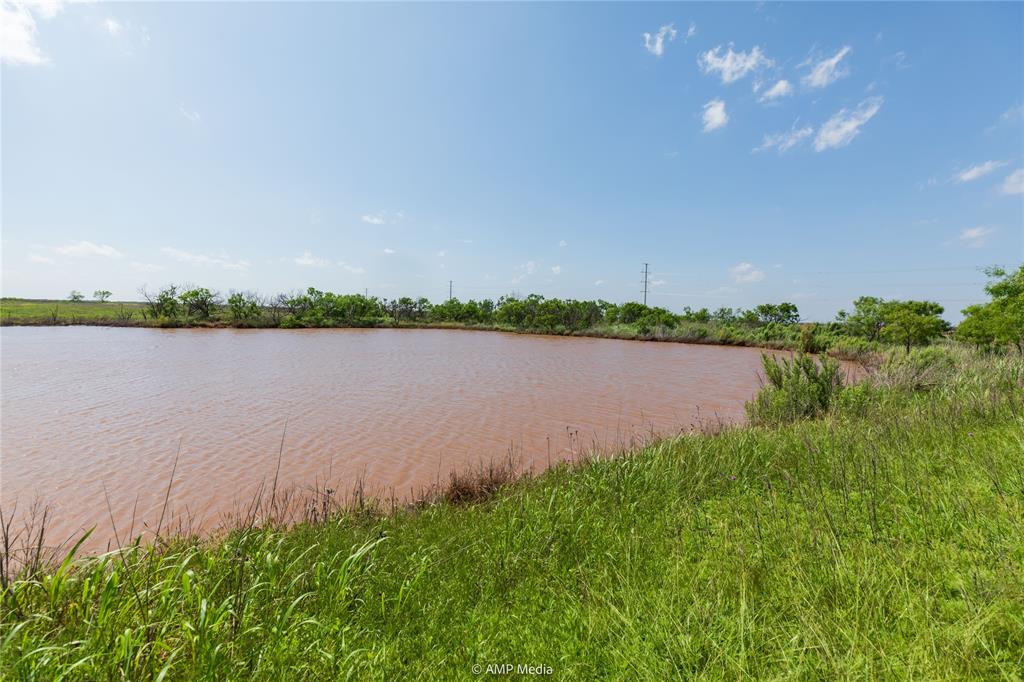 a view of a lake from a yard