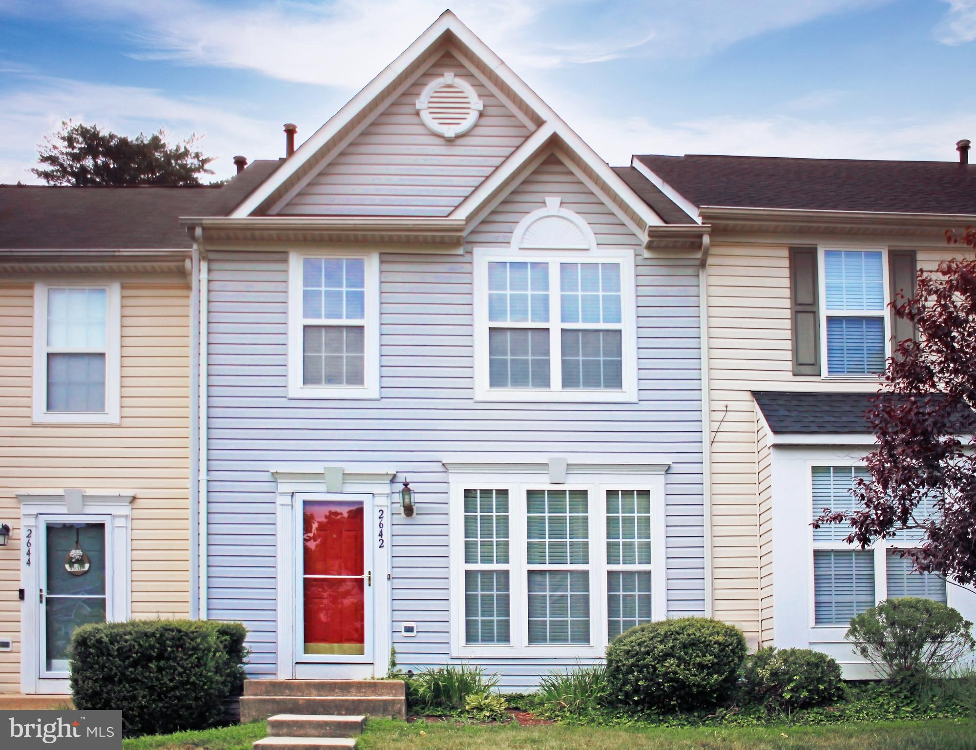 a front view of a house