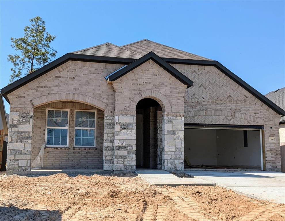 a front view of a house