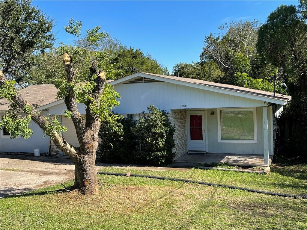 a house that has a tree in it