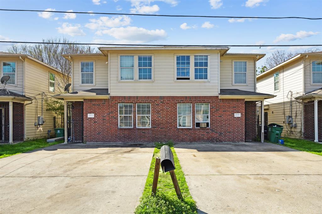 a front view of a house