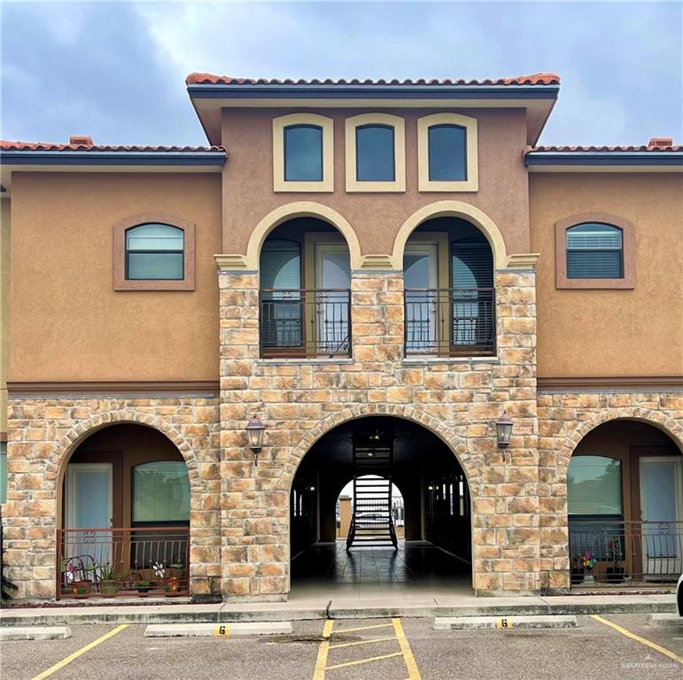 a view of building with front door