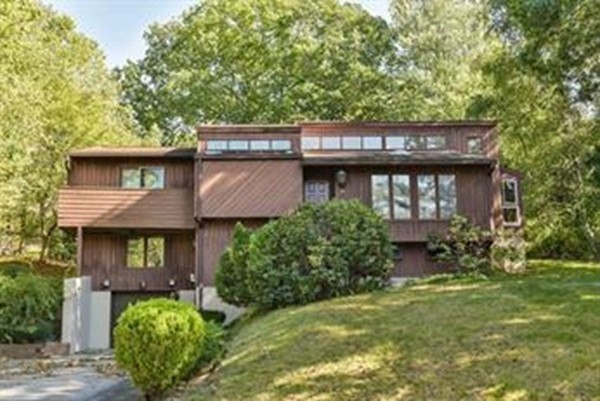 a view of a house with a yard and plants