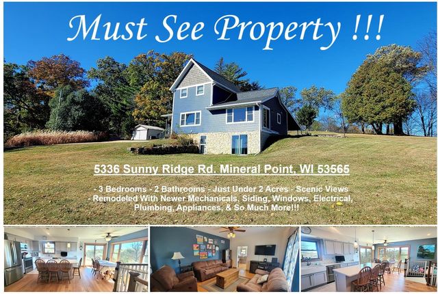 $419,900 | 5336 Sunny Ridge Road | Mineral Point Town