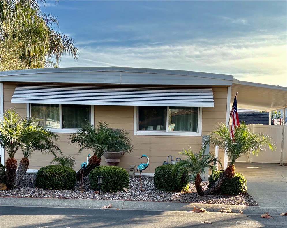 a front view of a house