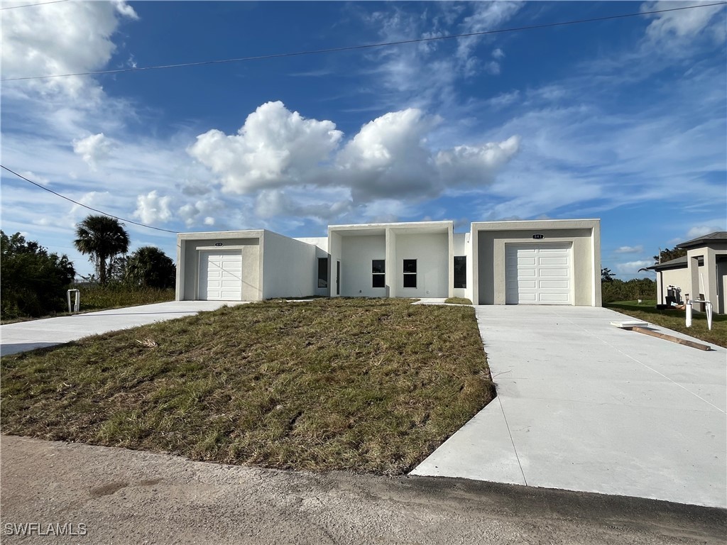 a view of a house with a patio