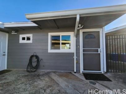 a view of front door